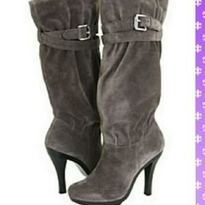 Michael Kors Kincade suede slouchy boots.